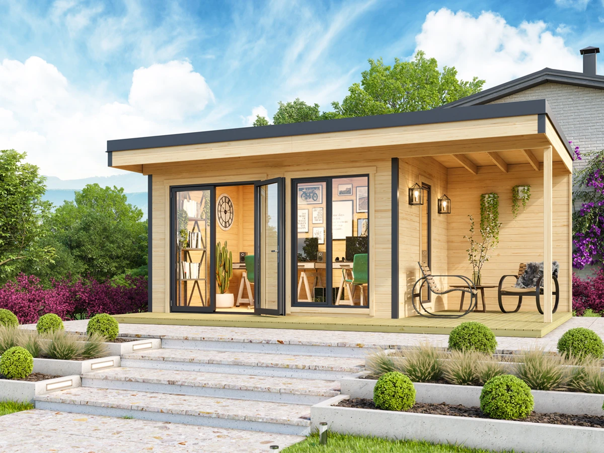 Tuinhuis Domeo 7 605 x 300 cm - Afbeelding 1